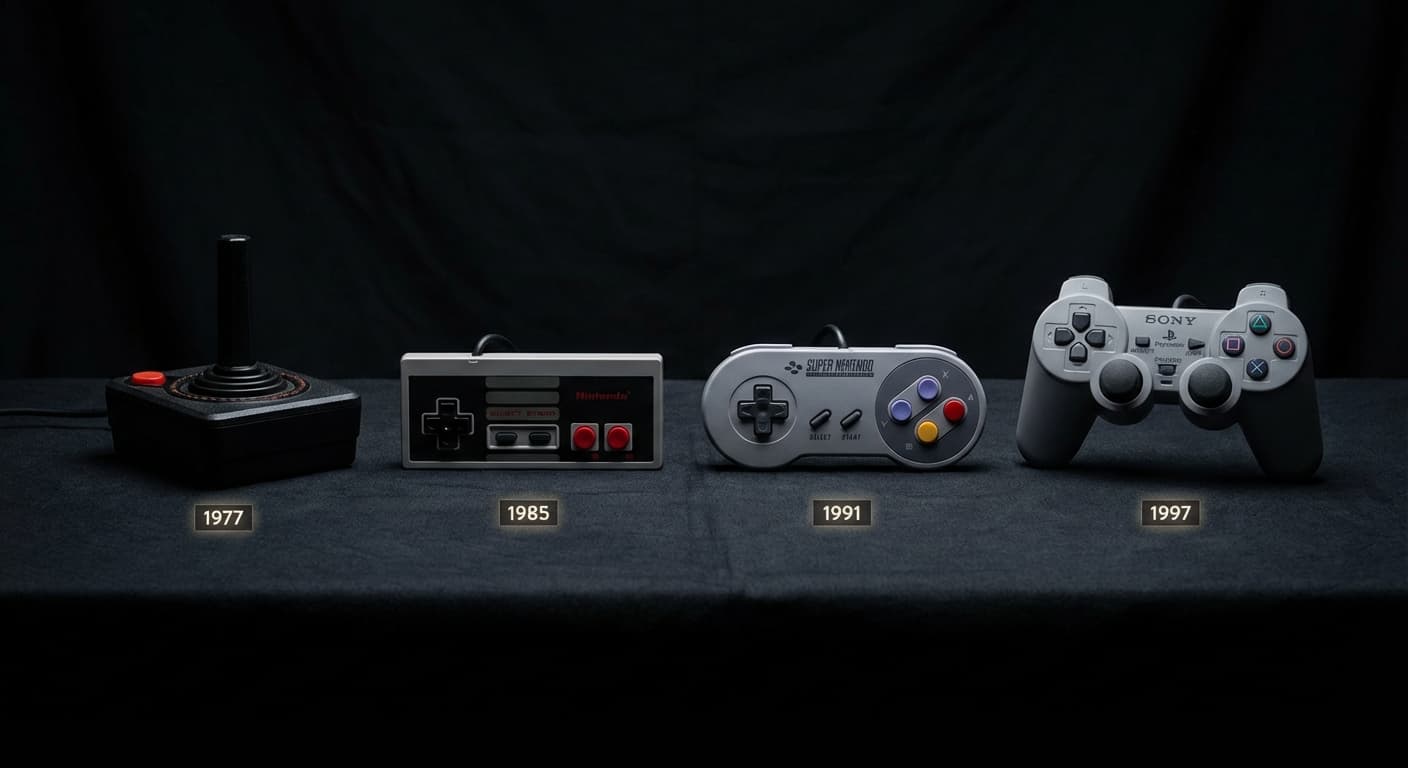 Los mandos que definieron generaciones: del joystick de Atari al DualShock